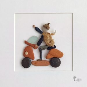 Cuadro con piedras Motorizado