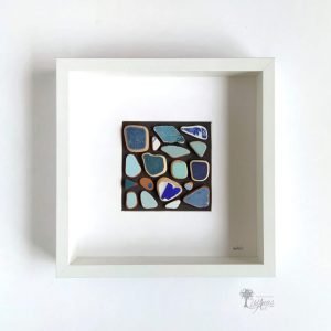 Cuadro con piedras Serie colores Andrómeda Ross