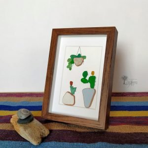 Cuadro con piedras Cactus