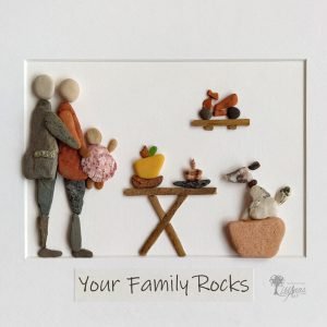 Cuadro con piedras Your family rocks