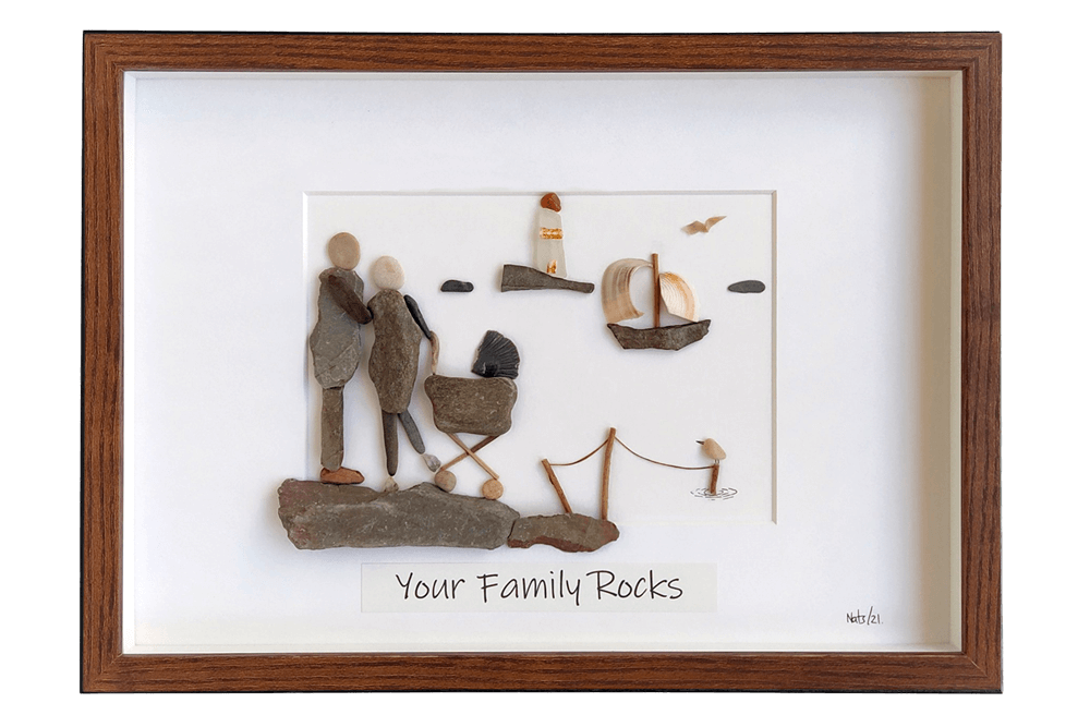 Cuadro con piedras Faro