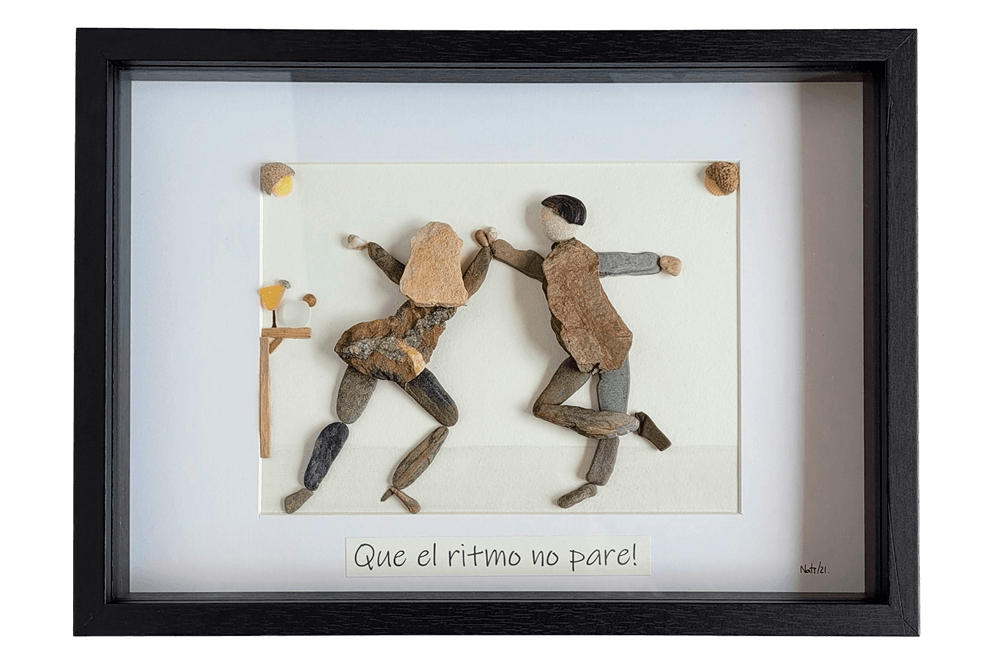 Cuadro con piedras Salsa