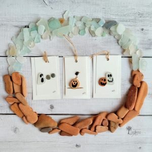 Cuadro con piedras Halloween