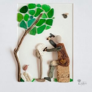 Cuadro de decoración con piedras Pedresambanima