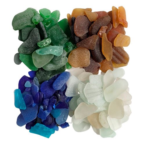 Fotografía de Cristales de mar o seaglass Blog sobre arte y decoración con piedras UdanasArt