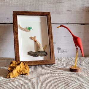 Cuadro decorativo con piedras hecho a mano Alma y su amiga la Toñi