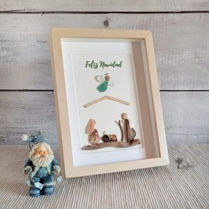 Cuadro decorativo con piedras Nacimientos