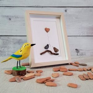 Cuadro con piedras Te Quiero