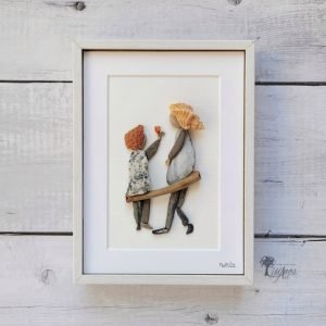 Cuadros con piedras Tardes con mamá